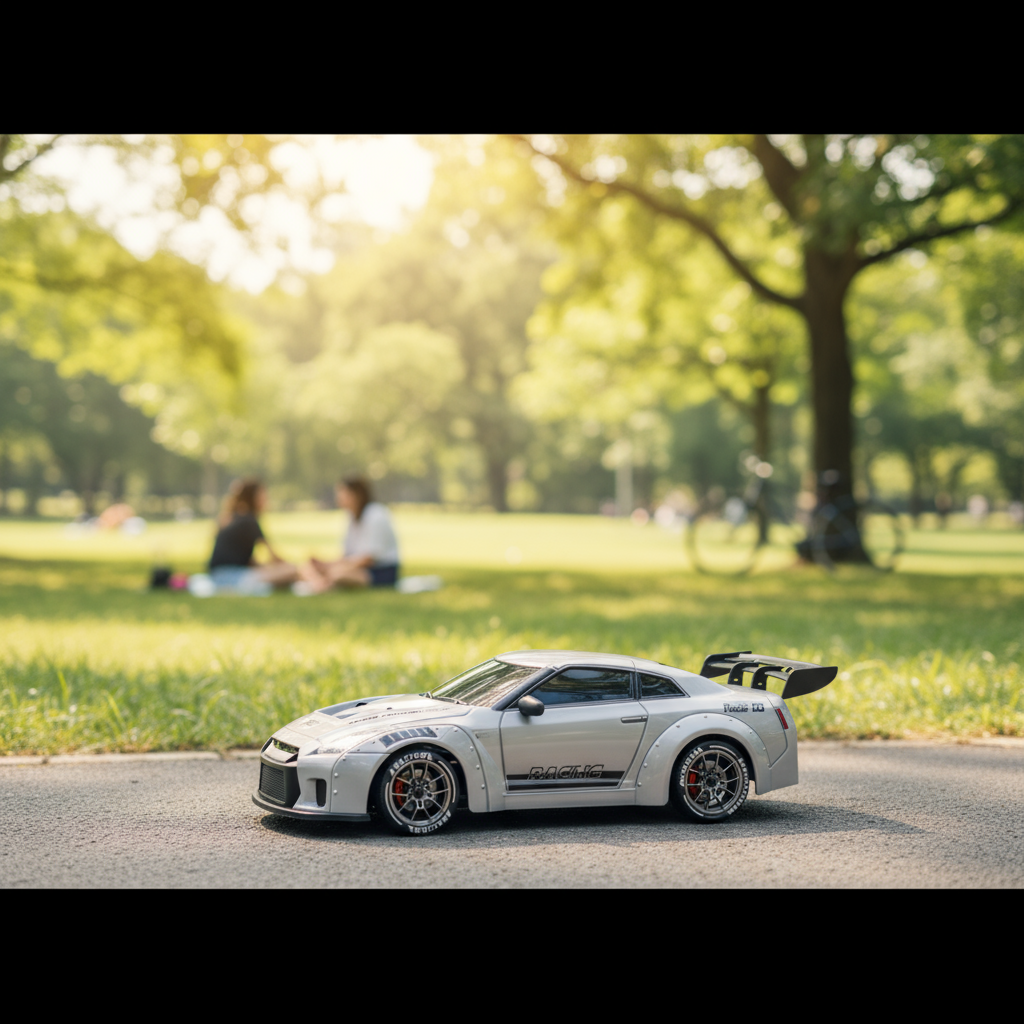 VoltRacer Slide 24 – 1:24 Scale 4WD RC Drift Car with LED Lights and Dual Tires