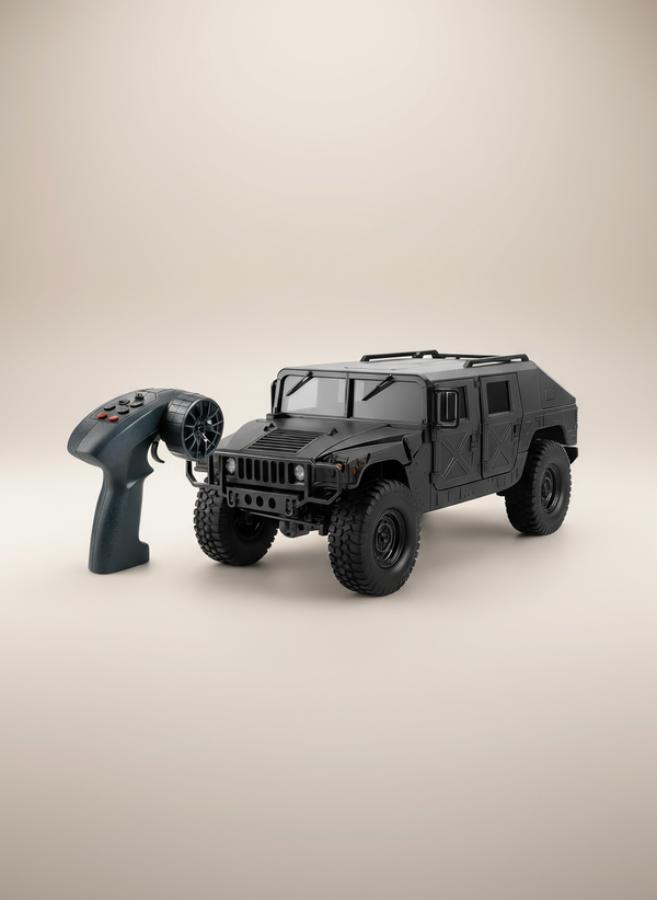 VoltRacer Titan 16 – 1:16 Scale 4WD RC Military Truck Off-Road with LED Lights