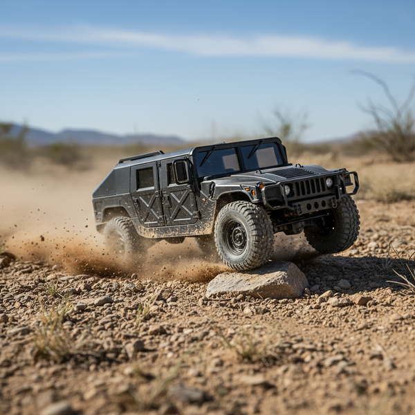 VoltRacer Titan 16 – 1:16 Scale 4WD RC Military Truck Off-Road with LED Lights