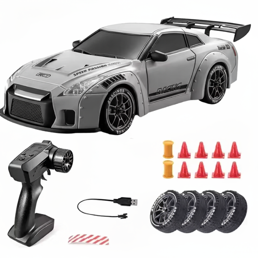 VoltRacer Slide 24 – 1:24 Scale 4WD RC Drift Car with LED Lights and Dual Tires